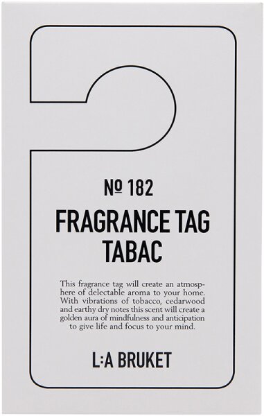 L:A Bruket No. 182 Fragrance Tag Tabac Raumduft