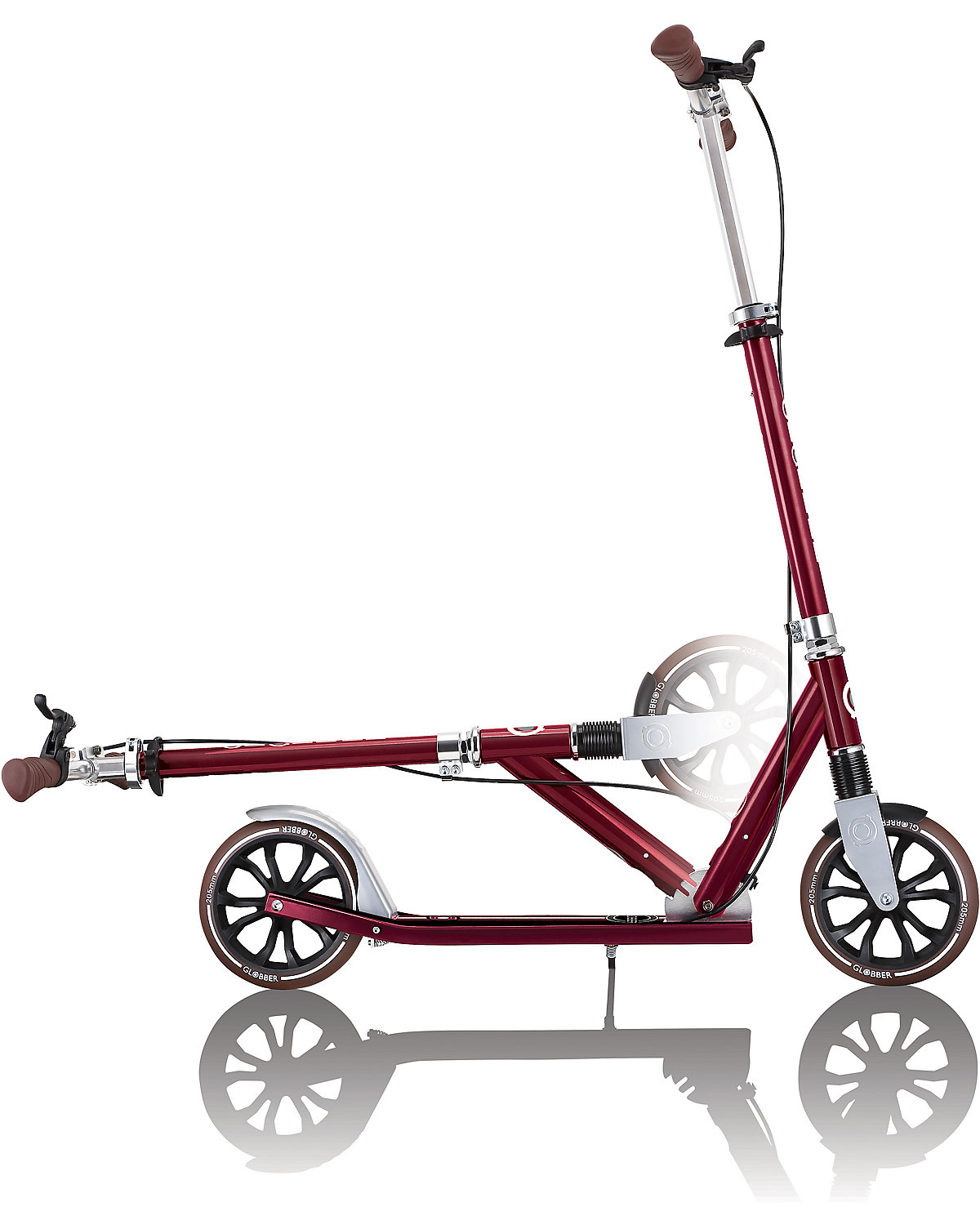 Globber Nl 205 Deluxe, Dunkelrot