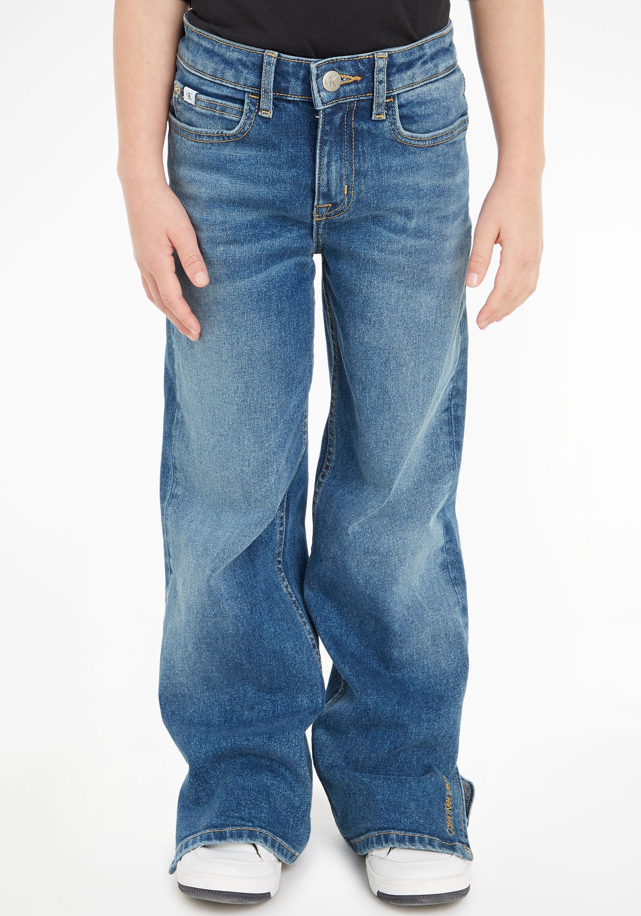 Calvin Klein Jeans Stretch-Jeans HR WIDE LEG MID BLUE