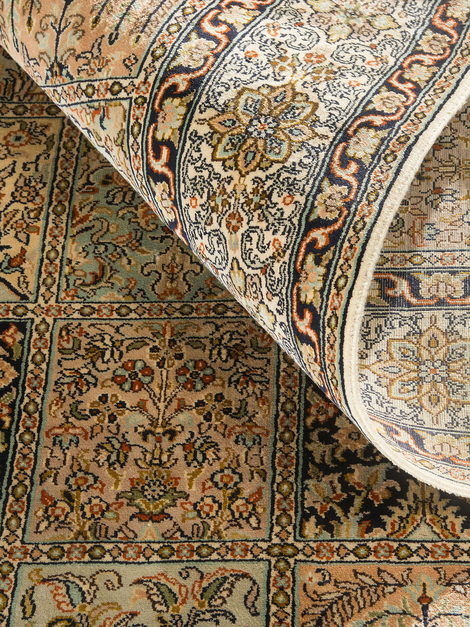 Kaschmir Seide 18/18 ca. 158 x 214 cm, Unikat / Einzelstück