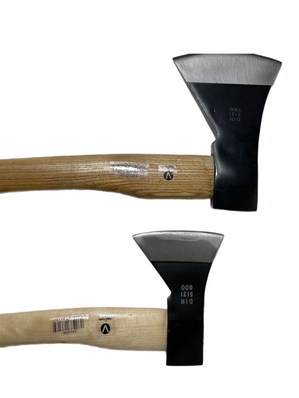 Vago-Tools Beil Gartenaxt Spaltaxt Spaltbeil Holzstiel 2 tlg Set Axt 600 1000 g