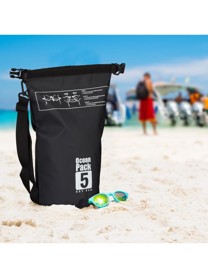 relaxdays Ocean Pack in Schwarz - 5 l günstig kaufen onesize