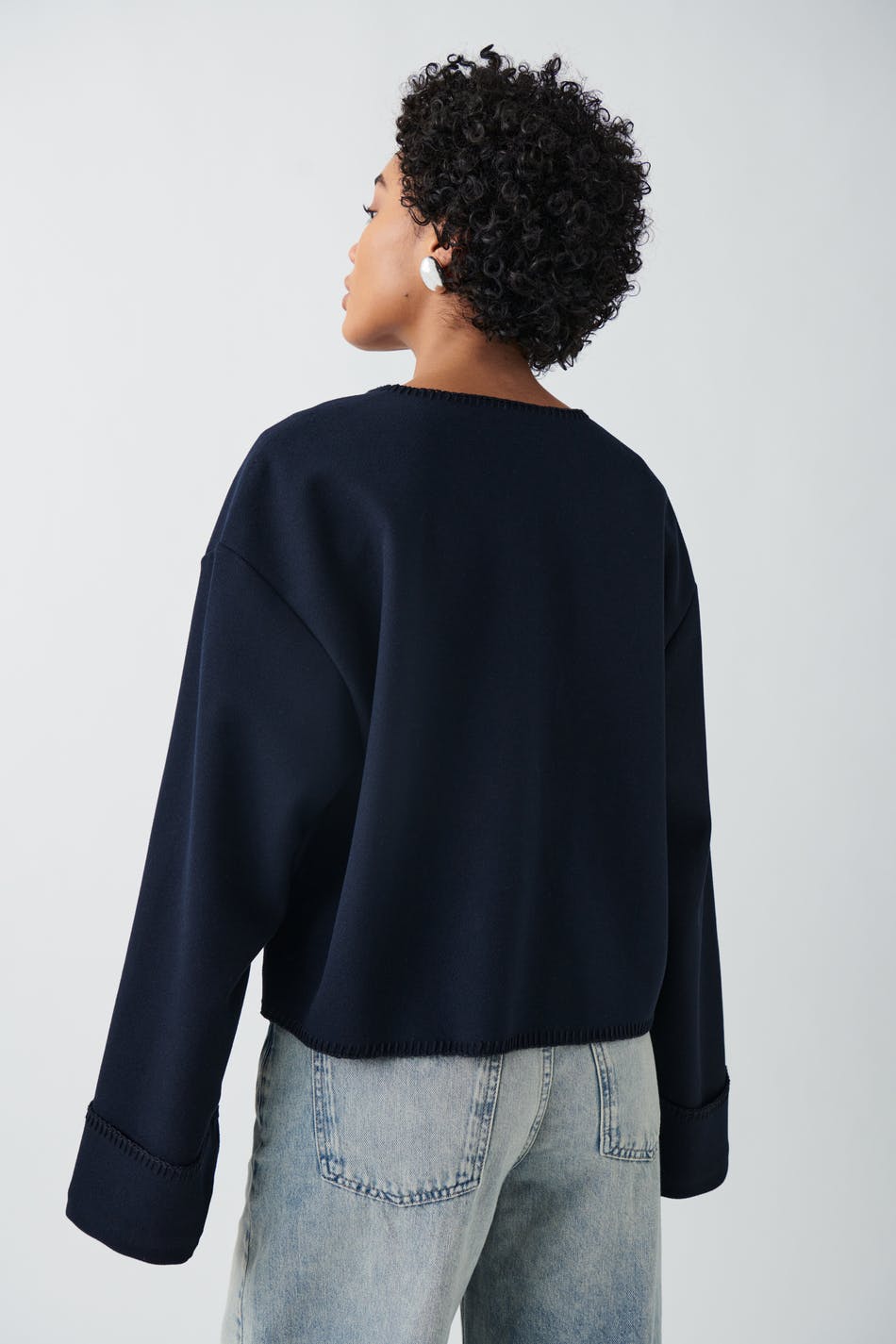 Blanket stitch jacket