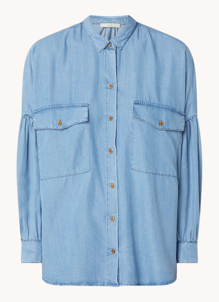Camicetta in chambray con tasche sul petto di Sessùn Botania
