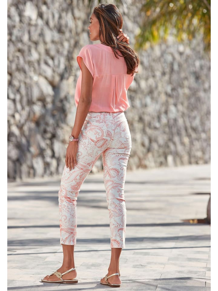 LASCANA Schlupfbluse in peach günstig kaufen