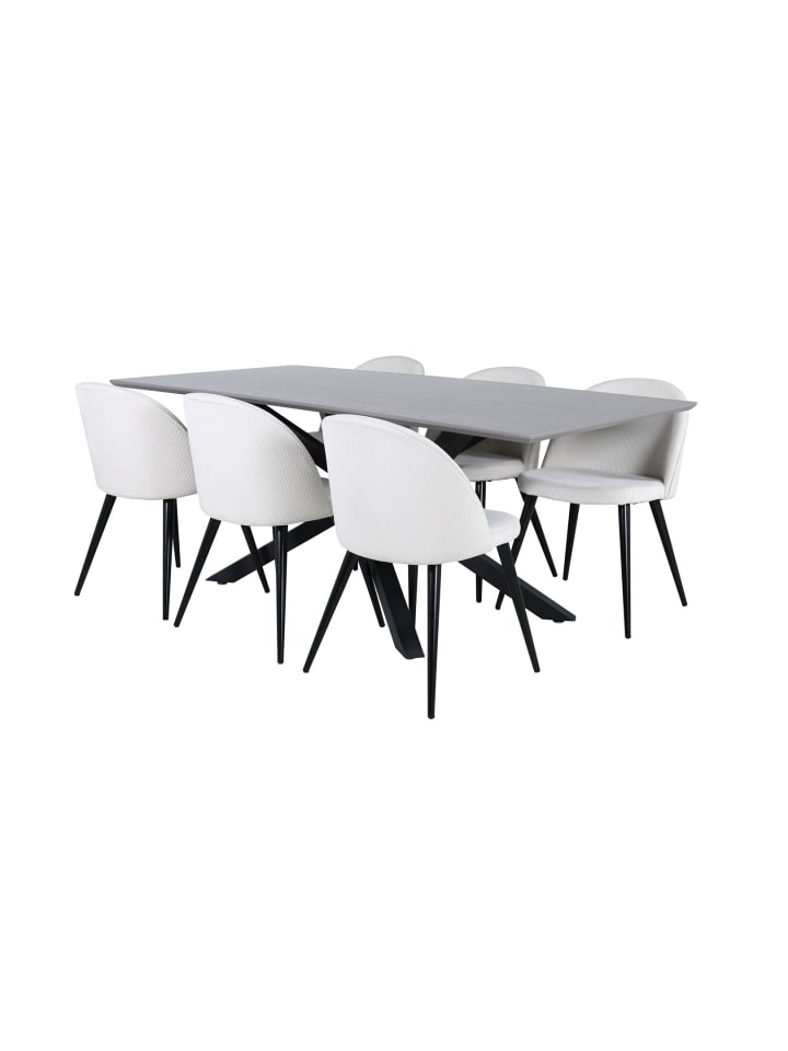 ebuy24 Essgruppe Piazza 22 (7-teilig) Beige 90 x 180 cm günstig kaufen onesize
