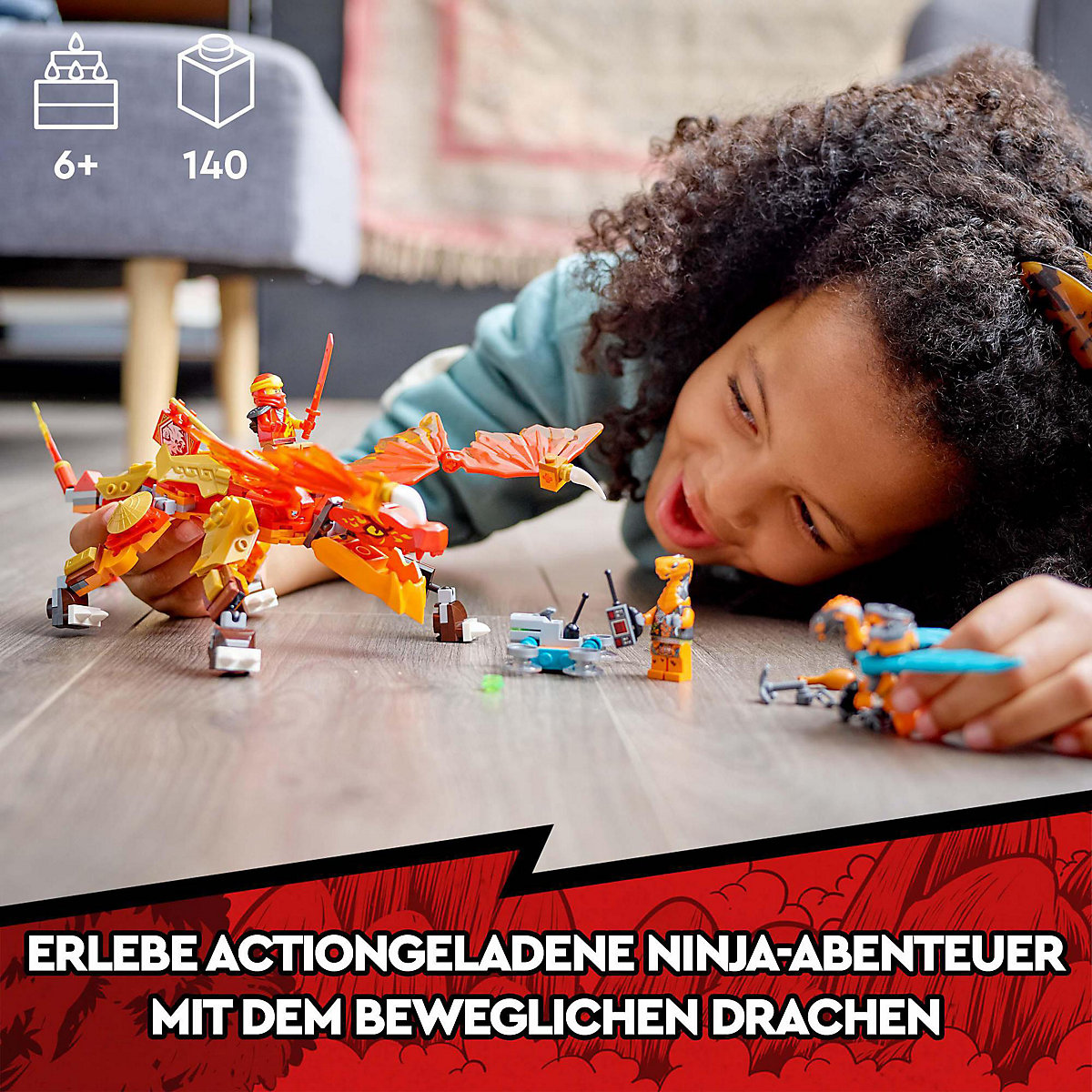 LEGO® Ninjago 71762 Kais Feuerdrache EVO