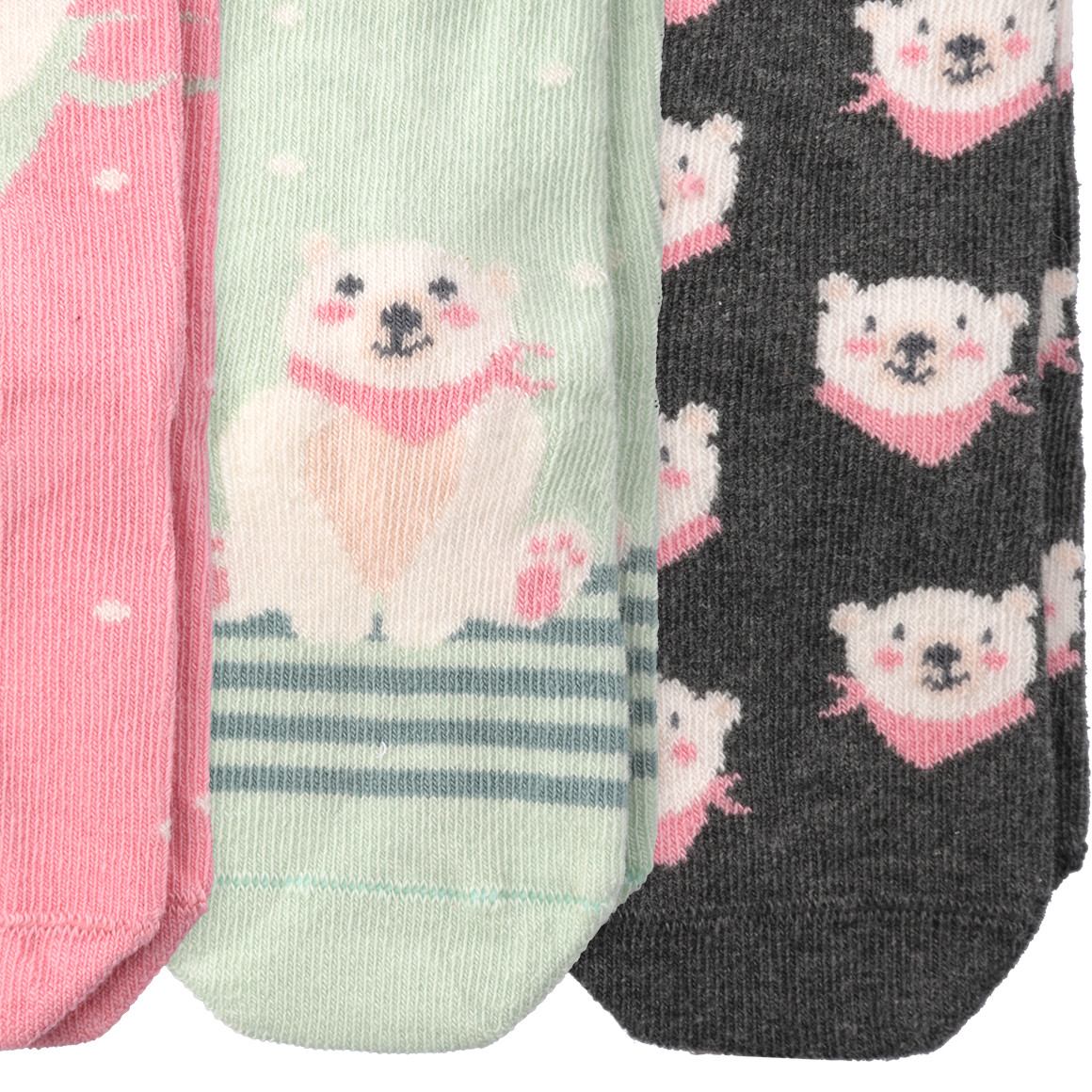 3 Paar Baby Socken in verschiedenen Dessins