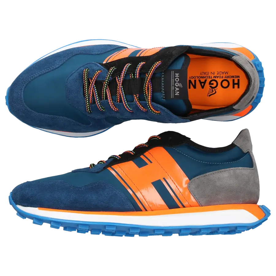 Hogan - Sneaker low H607 Veloursleder - blau