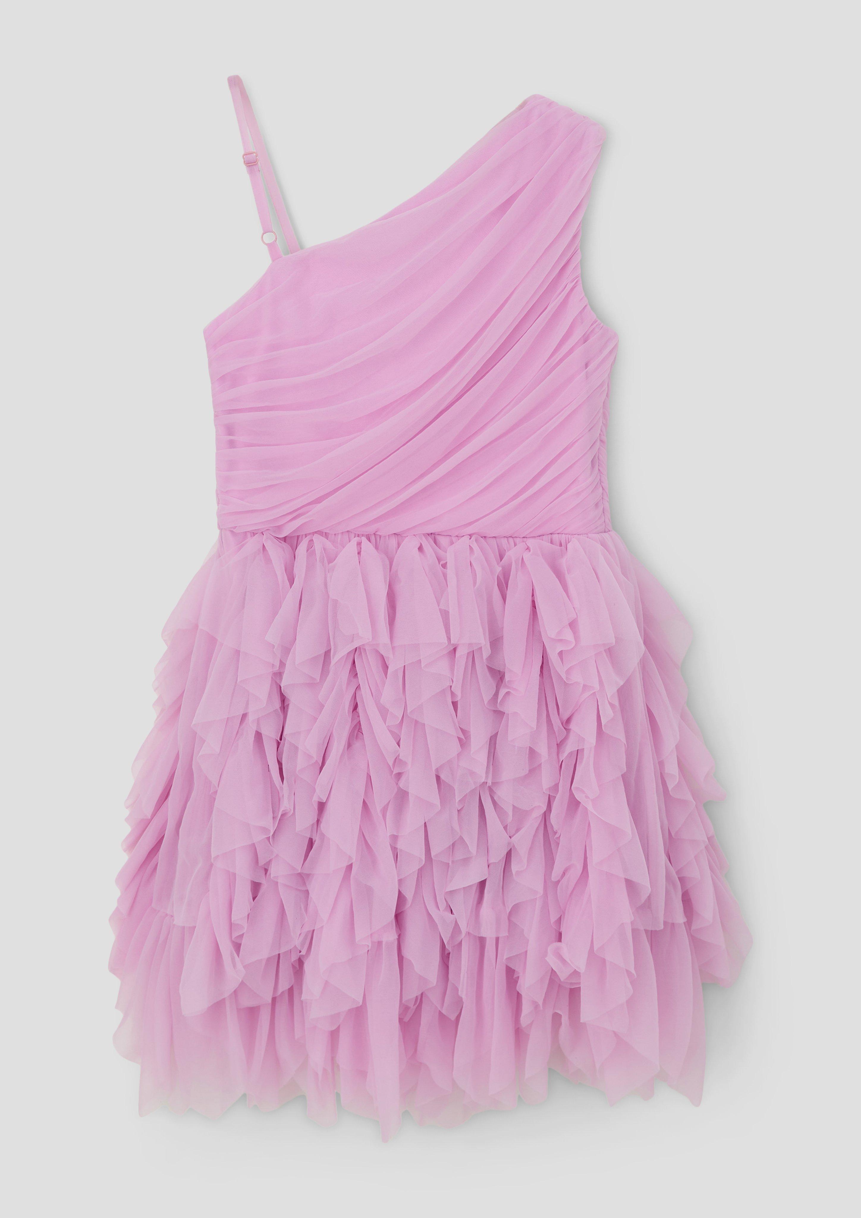 One-Shoulder-Kleid mit Volantrock  2141700-4442