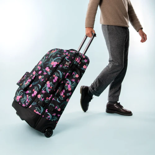 Valladolid blue 2-wheel soft suitcase