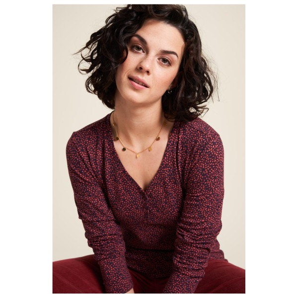 Tranquillo - Women's Jersey-Shirt mit V-Ausschnitt - Longsleeve