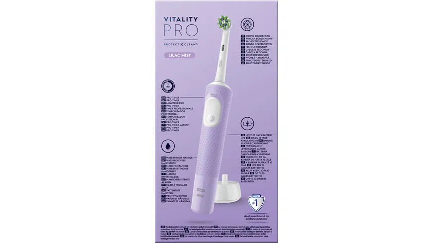 Oral-B Elektrische Zahnbürste Vitality Pro D103 Hangable Box Lilac Violet