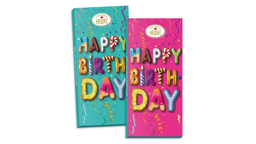 HEIDEL Vollmilchschokolade Happy Birthday 100 g