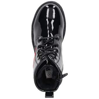 Puccetti Schnür Boots in schwarz