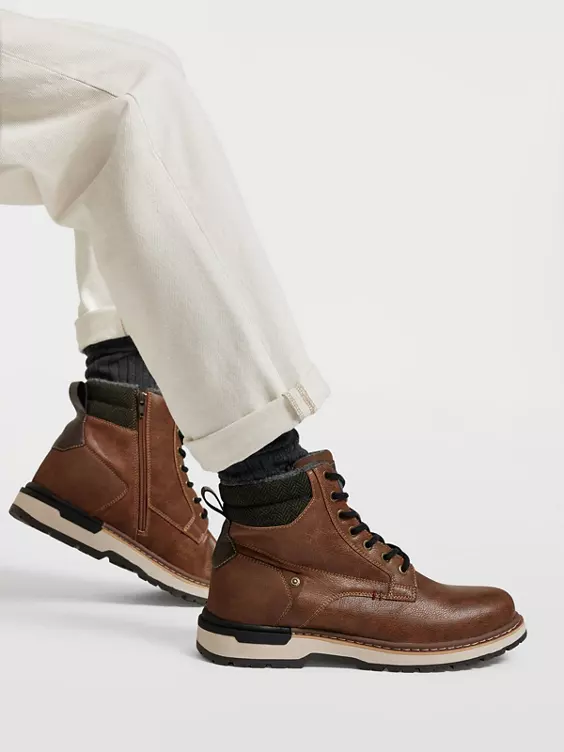 Camel Active Leder Schnürer