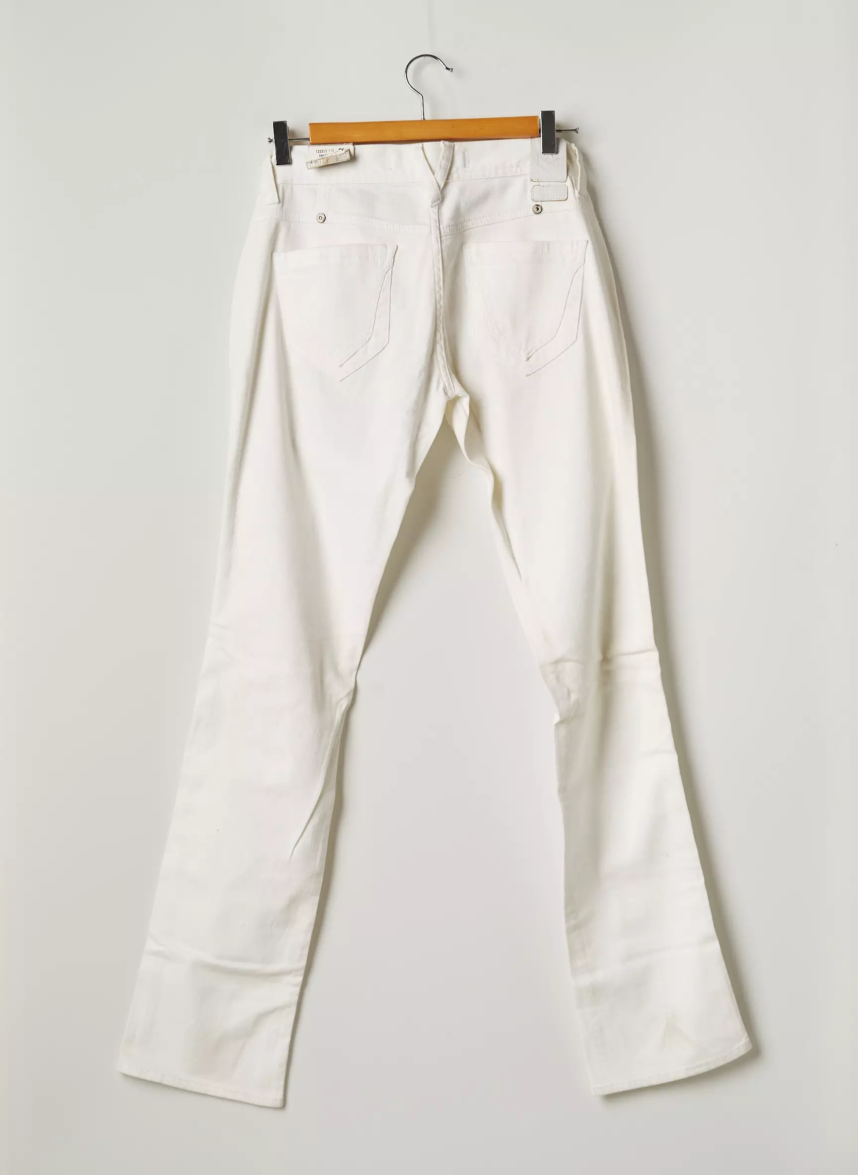 Freeman T Porter Jeans Coupe Droite Femme couleur blanc