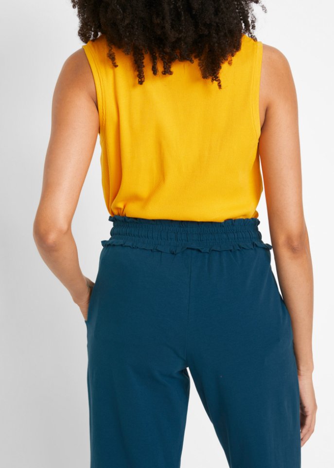 Weite Jersey-Culotte, 3/4-Länge mit Bequembund