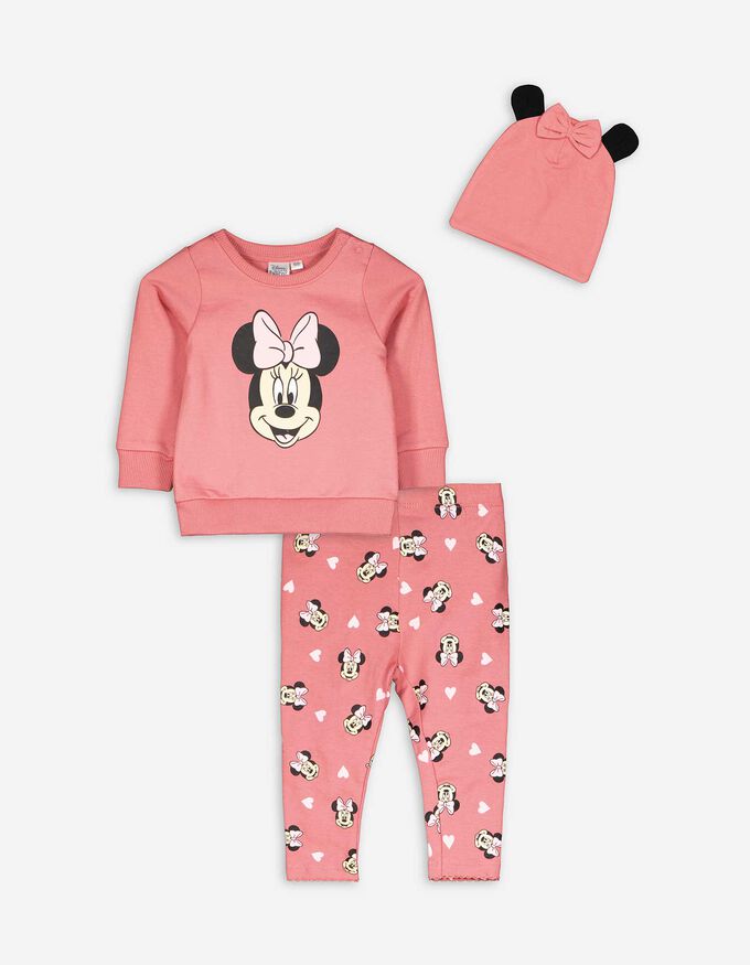 Set aus Sweatshirt, Hose und Mütze - Minnie Mouse