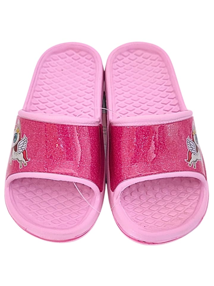 United Essentials Badelatschen Einhorn in Rosa günstig kaufen