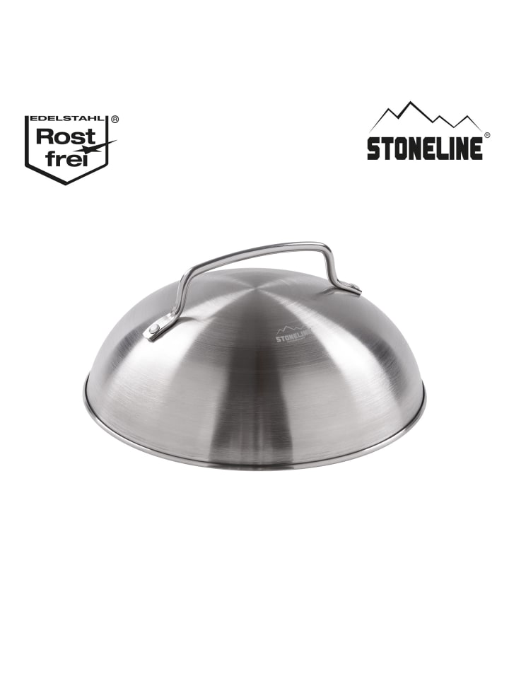 Stoneline Burger Smasher Set 3-tlg., Burgerpresse, Burgerglocke, Wender | Edelstahl in Edelstahl günstig kaufen onesize
