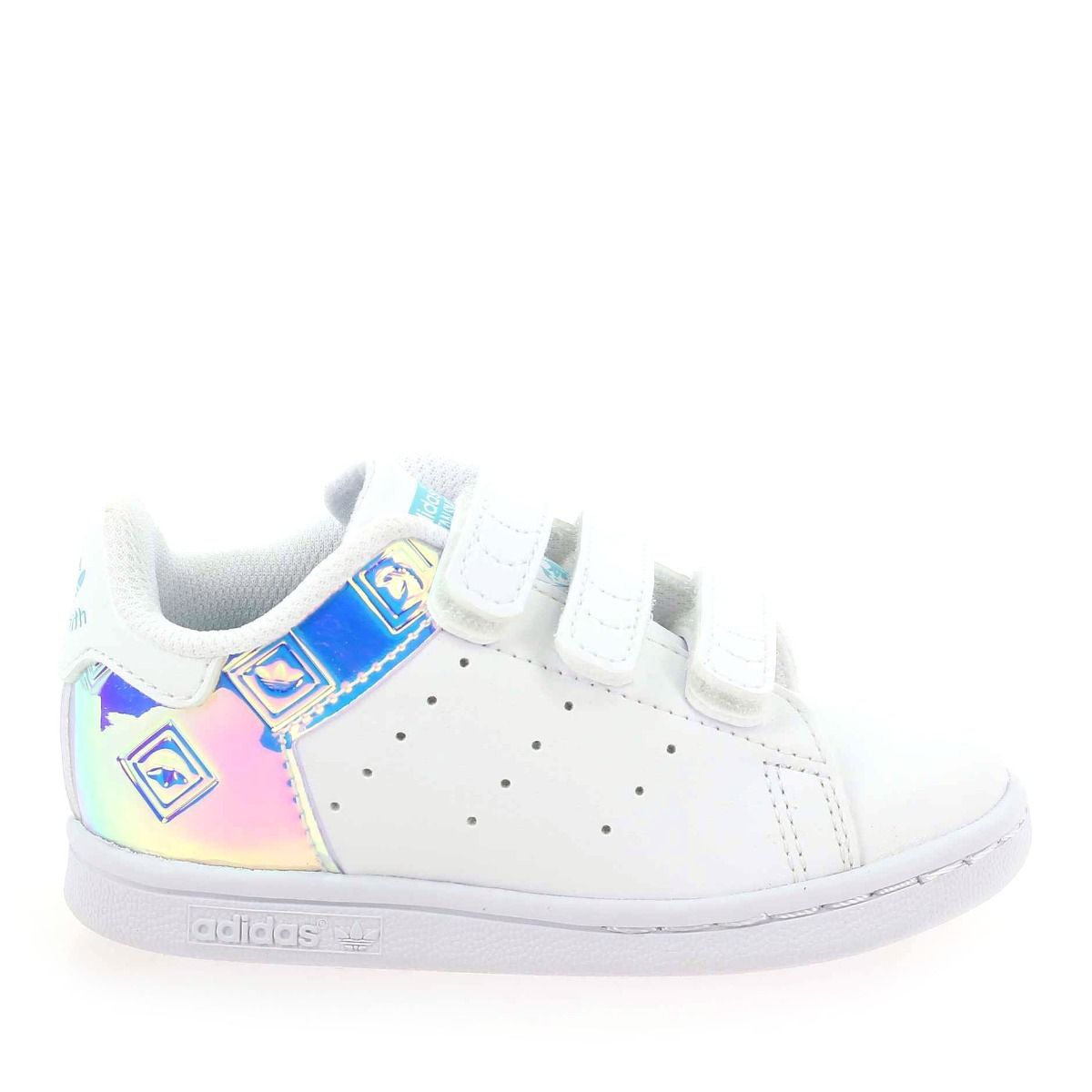 Adidas Originals  STAN SMITH METAL VELCRO CF I H21 - Blanc Multi