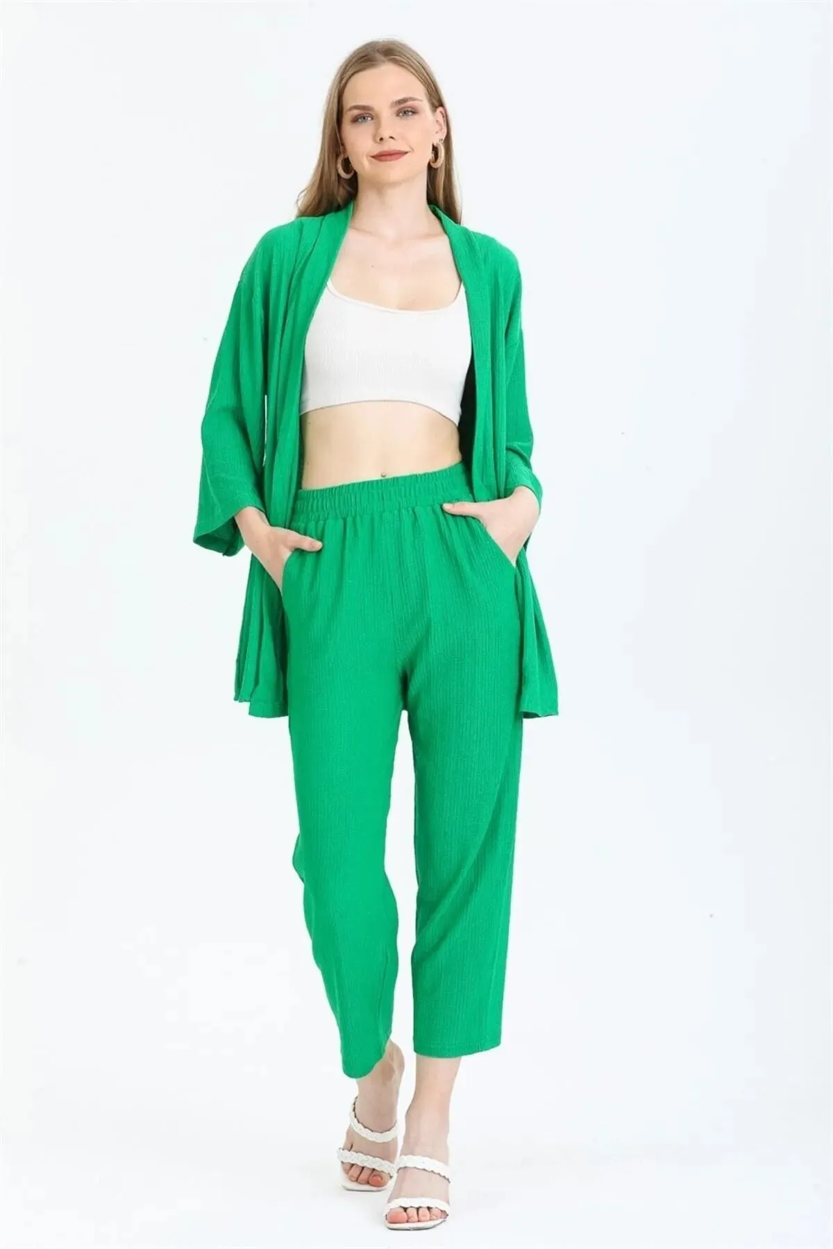 ZF BUTİK  Zweiteiler - Grün - Regular Fit