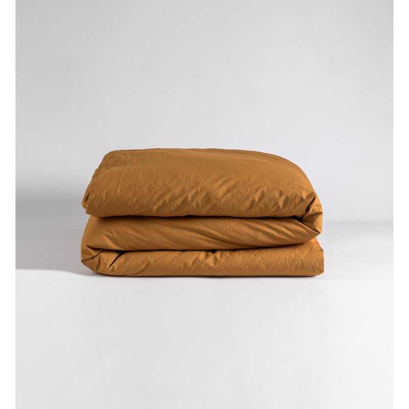 Housse de couette en Percale de Coton Bio lavé pour lit 1 personne