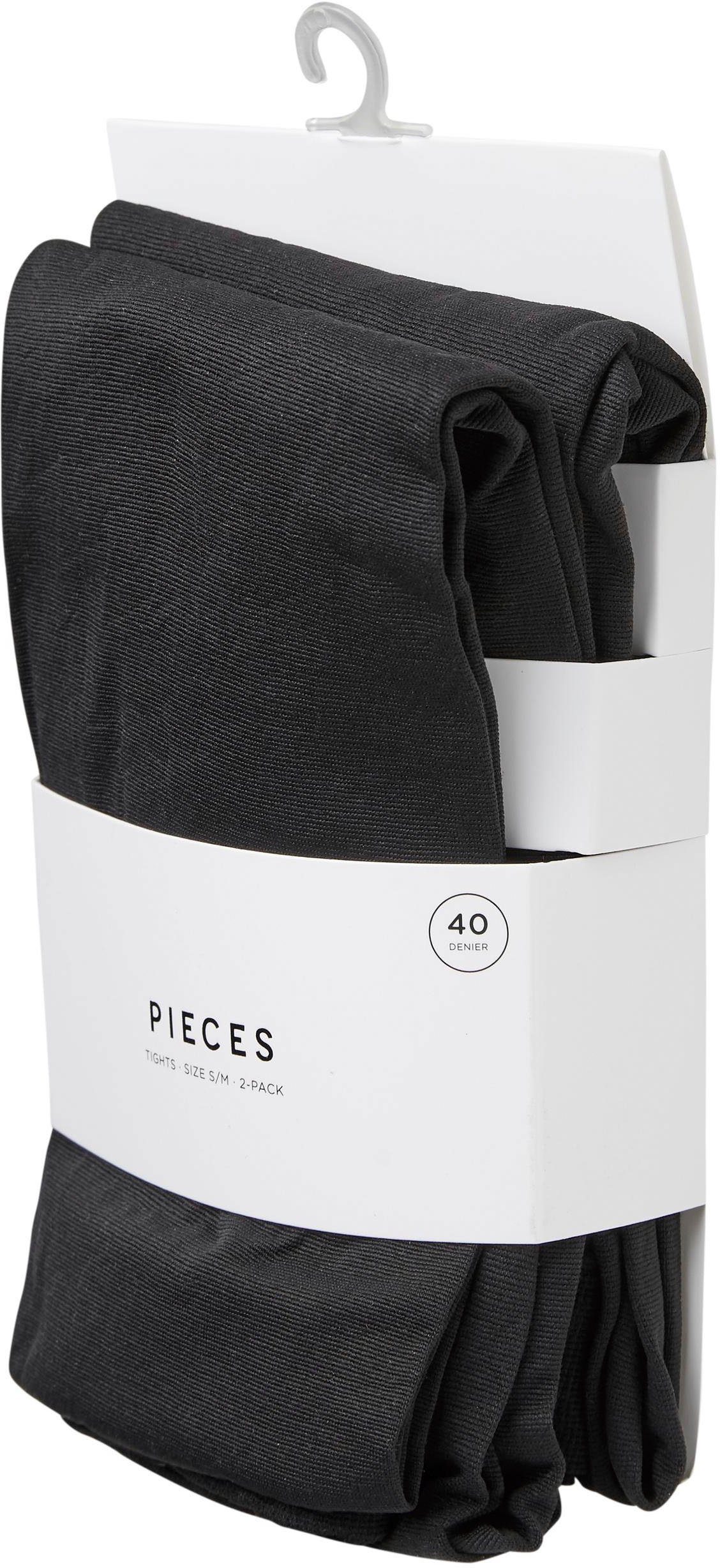 pieces Feinstrumpfhose PCNEW NIKOLINE 40 DEN 2 PACK TIGHTS NOOS 40 DEN (Set 2 St)