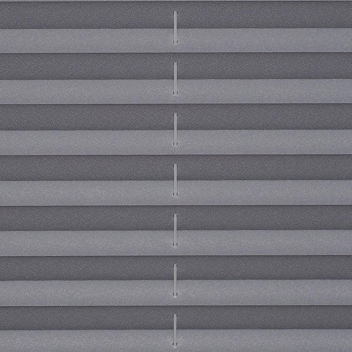 Bella Casa Klemmfix Plissee verspannt, 40 x 130 cm (Breite x Höhe), grau