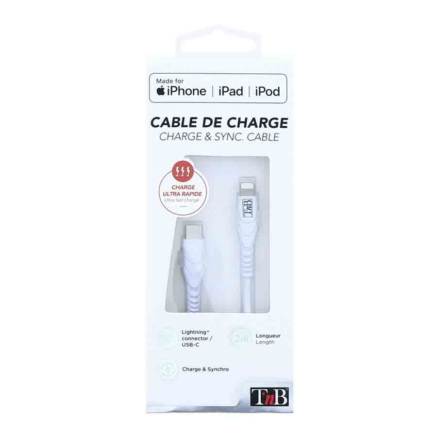 USB C Lightning-Kabel für Apple-Geräte, von t'nb, 1 Stück - ATU