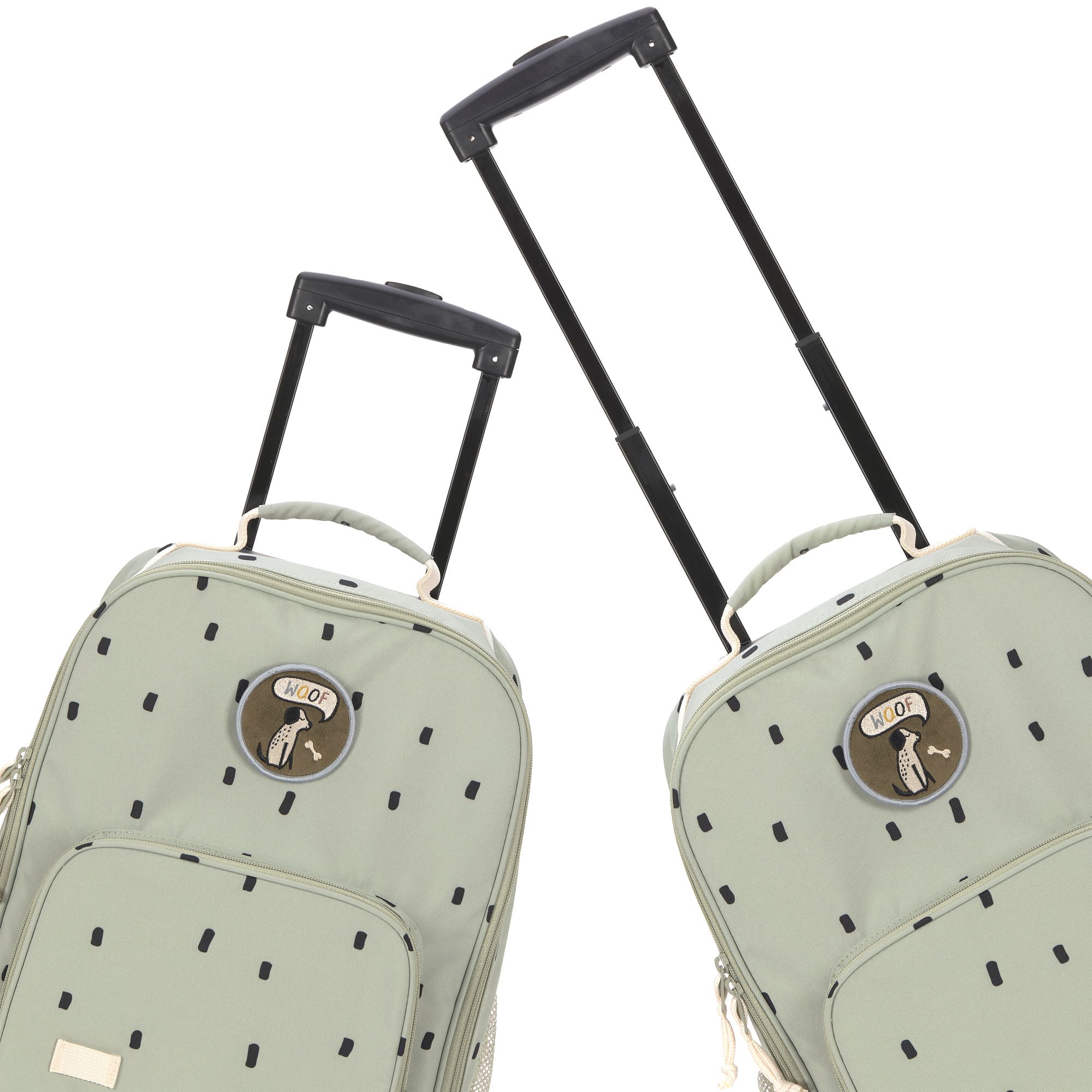 Kinderkoffer - Trolley Happy Prints, Oliv