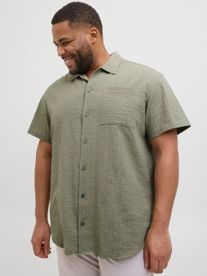 JACK & JONES PLUS Hemd in Vetiver günstig kaufen