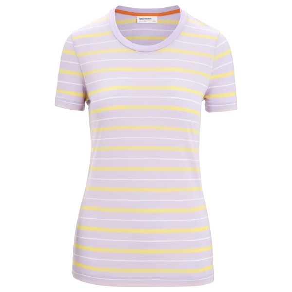 Icebreaker - Women's Wave S/S Tee Stripe - Merinoshirt
