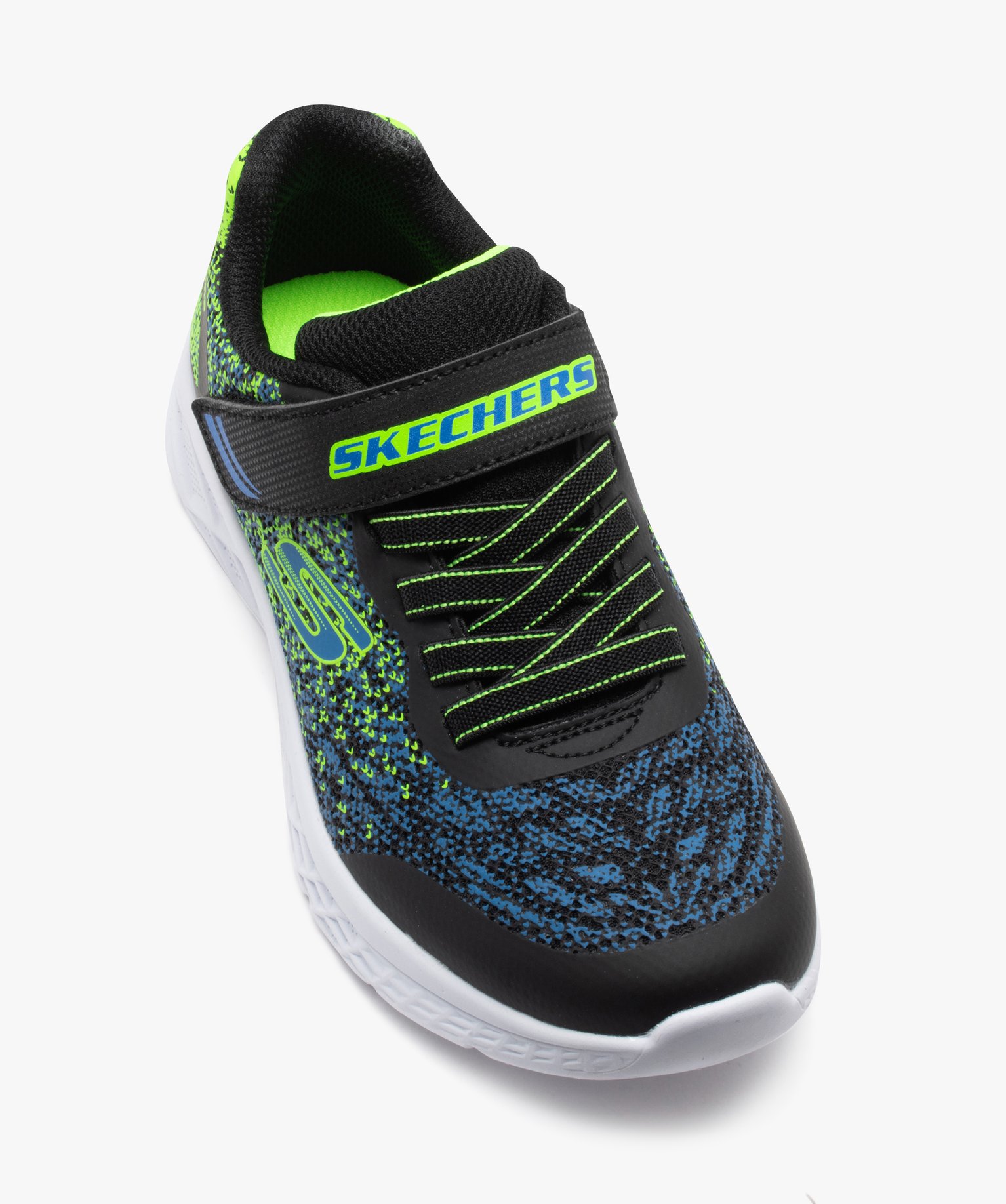 Baskets Garçons running à reliefs colorés - Skechers marine | GEMO