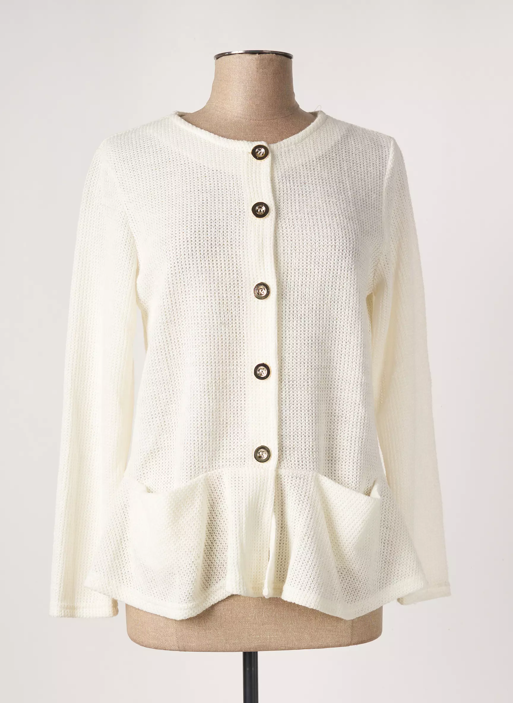 Vetistyle Cardigans Femme couleur beige