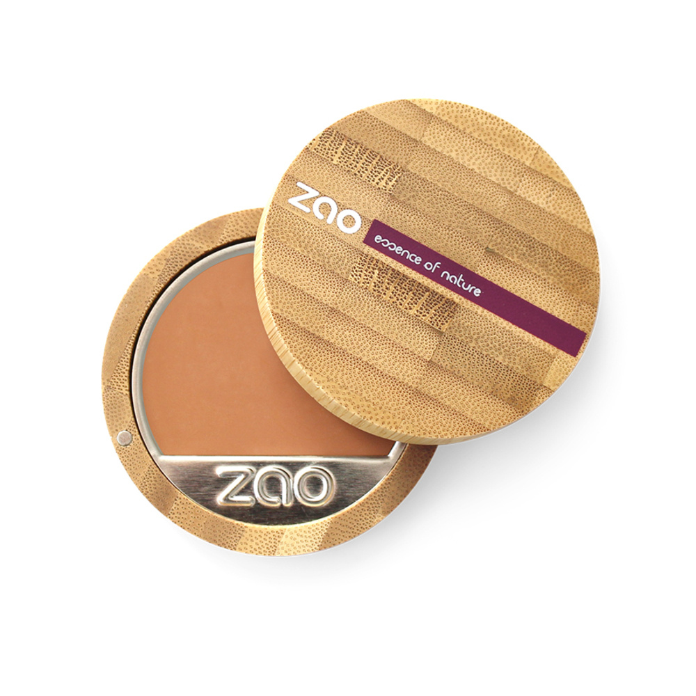 zao essence of nature Fond de teint compact 734 Cappuccino ZAO Fond de teint compact certifié bio, vegan, 100% naturel et rechargeable