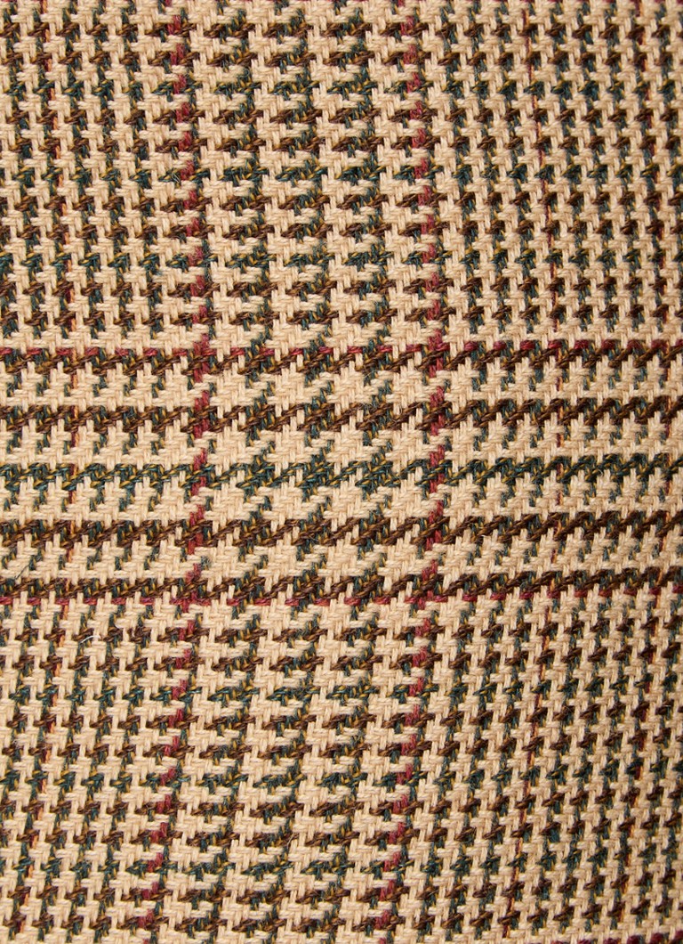 Fustă mini din amestec de lână Ralph Lauren cu model Houndstooth