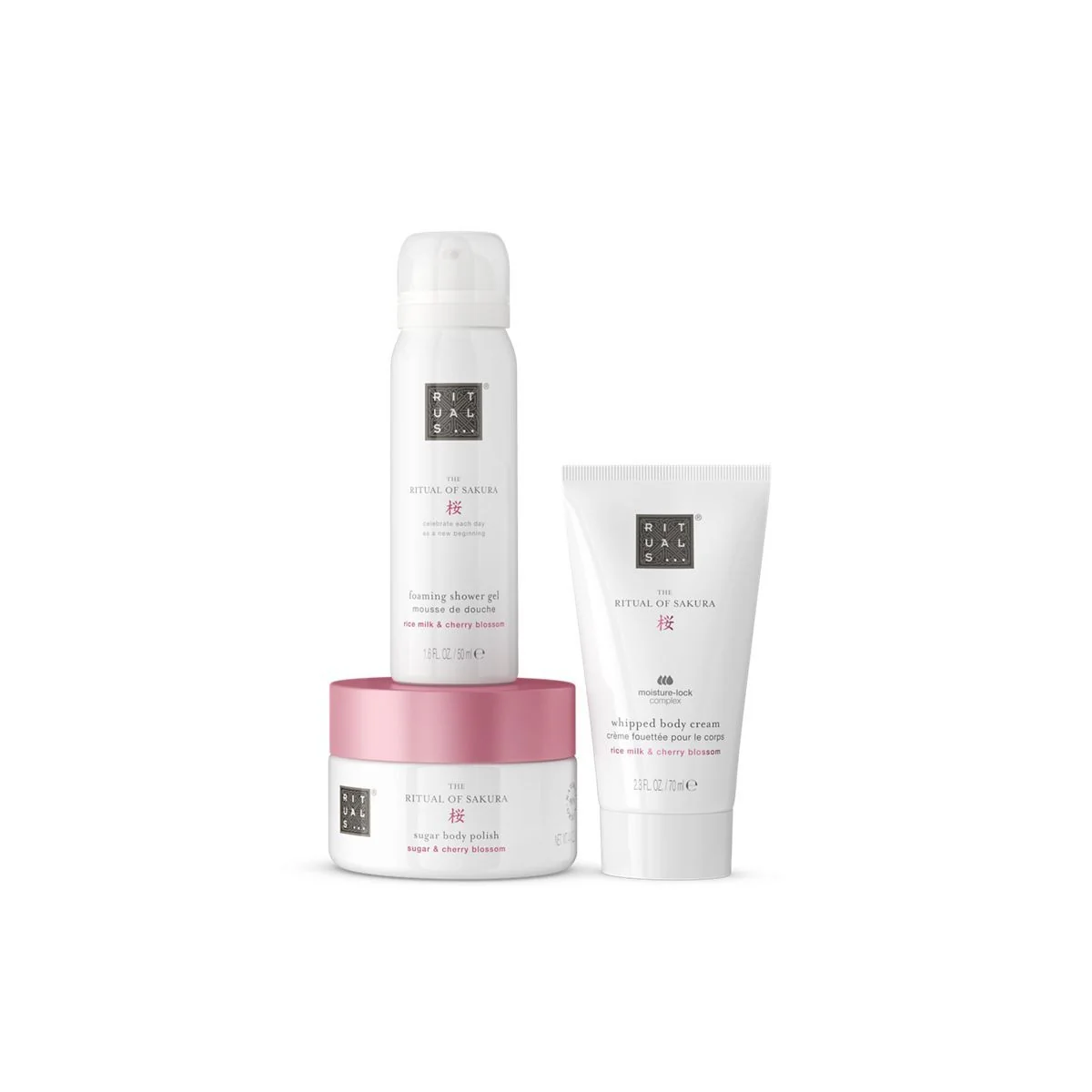 The Ritual of Sakura Trial Set Sakura 2025 - Cofanetti Viso e Corpo, Bagno e Doccia, Esfoliante, Crema Corpo