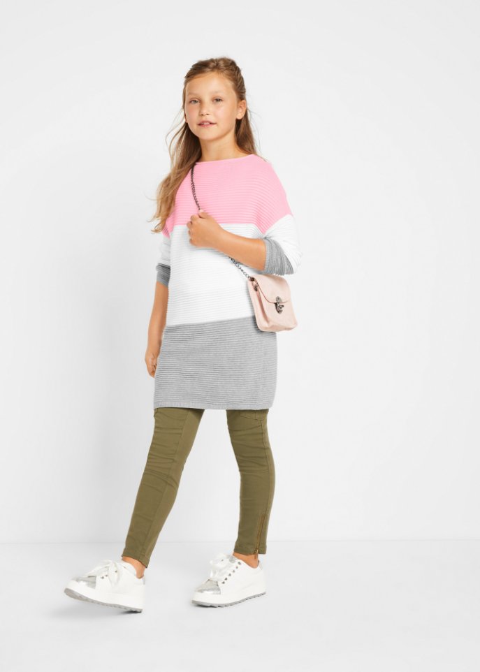 Mädchen Long-Pullover