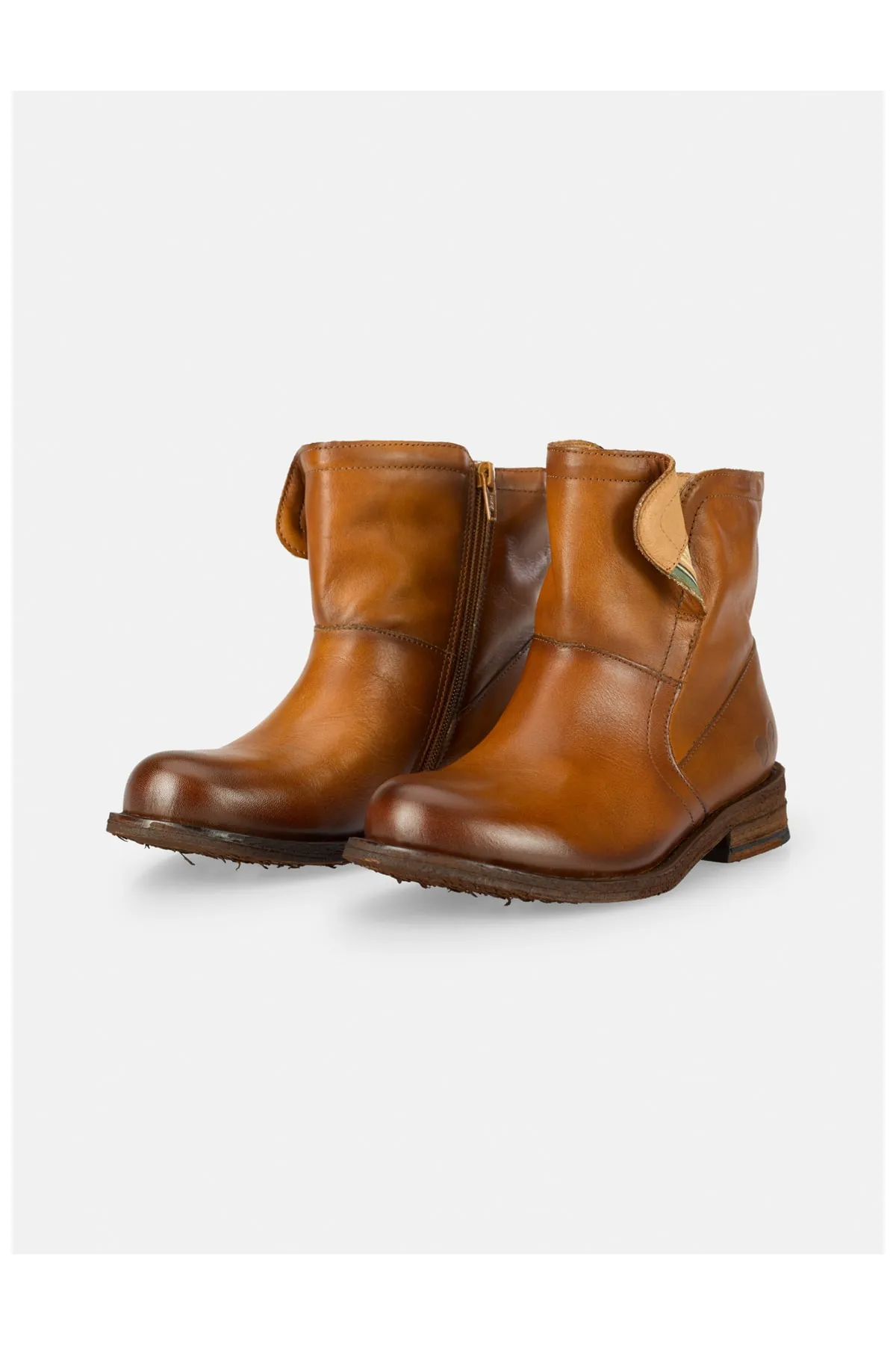 Felmini  Stiefelette - Braun - Blockabsatz