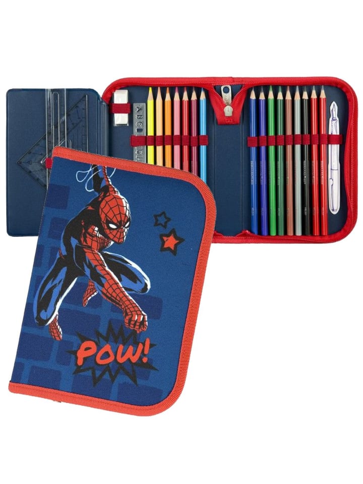 Marvel Federtasche gefüllt | Marvel Spider-Man | Kinder Federmappe | Schule günstig kaufen onesize