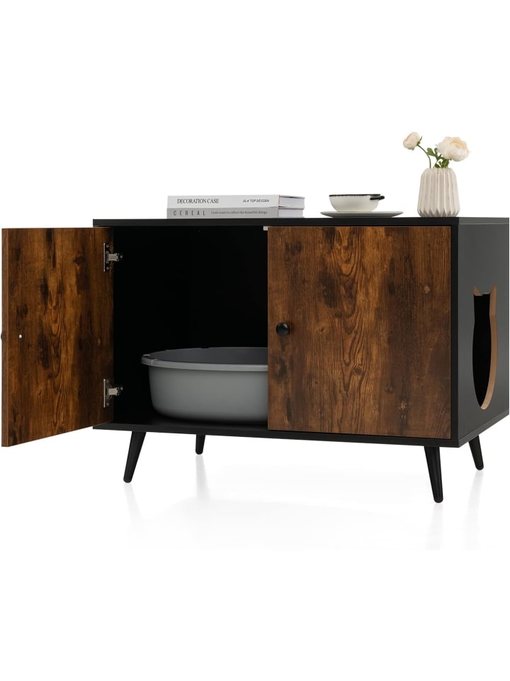 COSTWAY Katzenschrank in Braun günstig kaufen 50 cm
