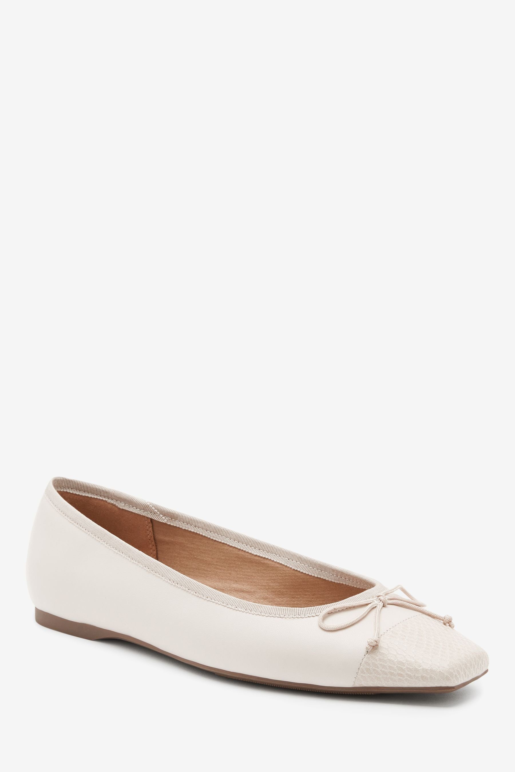 Next Ballerina aus Leder mit eckigem Zehenbereich Ballerina (1-tlg)