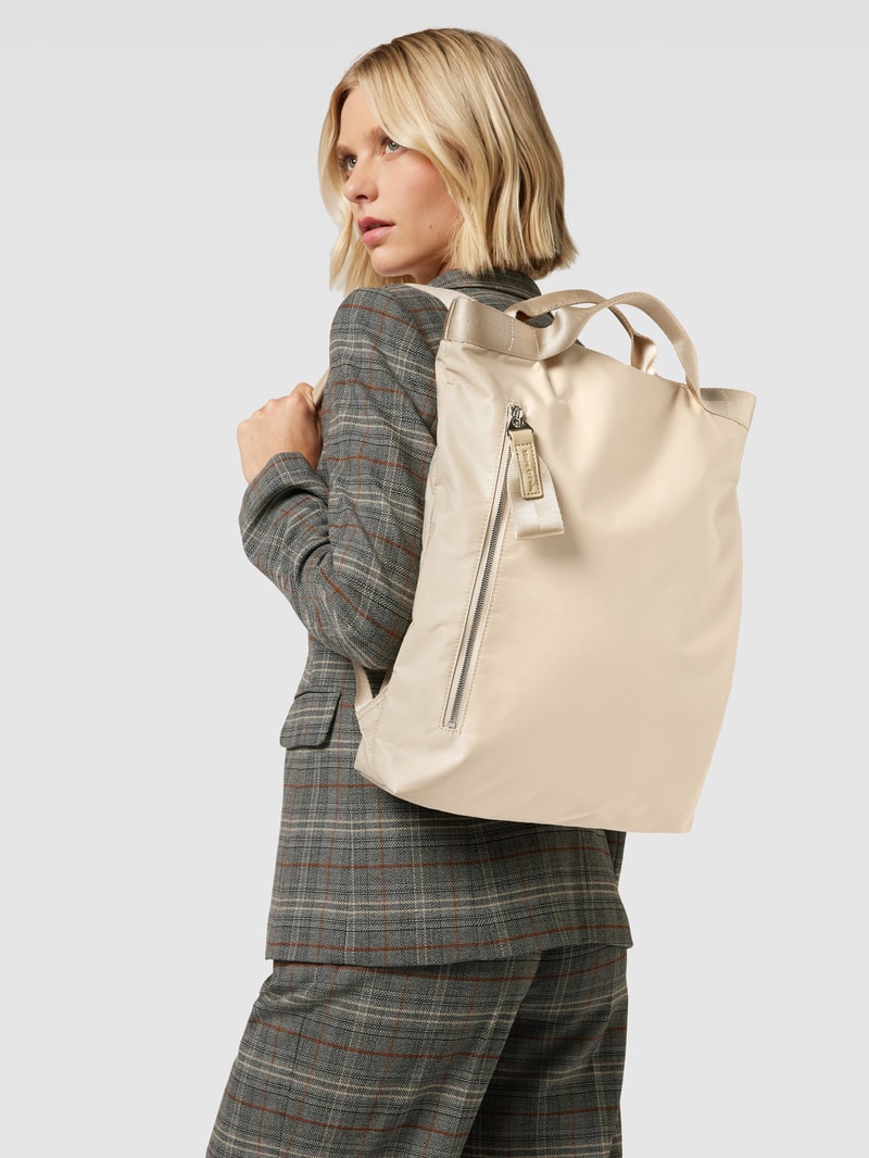 Rucksack mit Label-Detail Modell 'EMNI' in sand