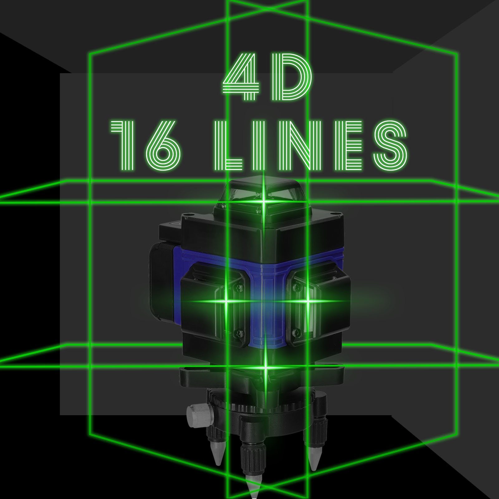 Tidyard Linienlaser 4D 16 Linien, 3 ° Selbstnivellierendes, Stativständer