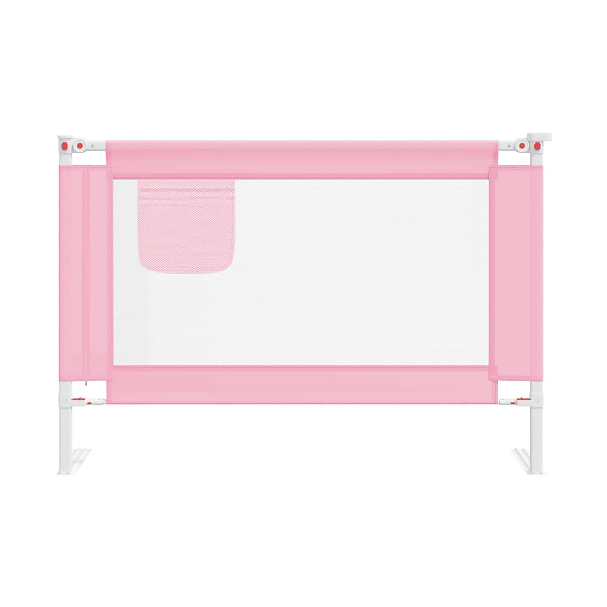 Kleinkind-Bettschutzgitter Rosa 100x25 cm Stoff