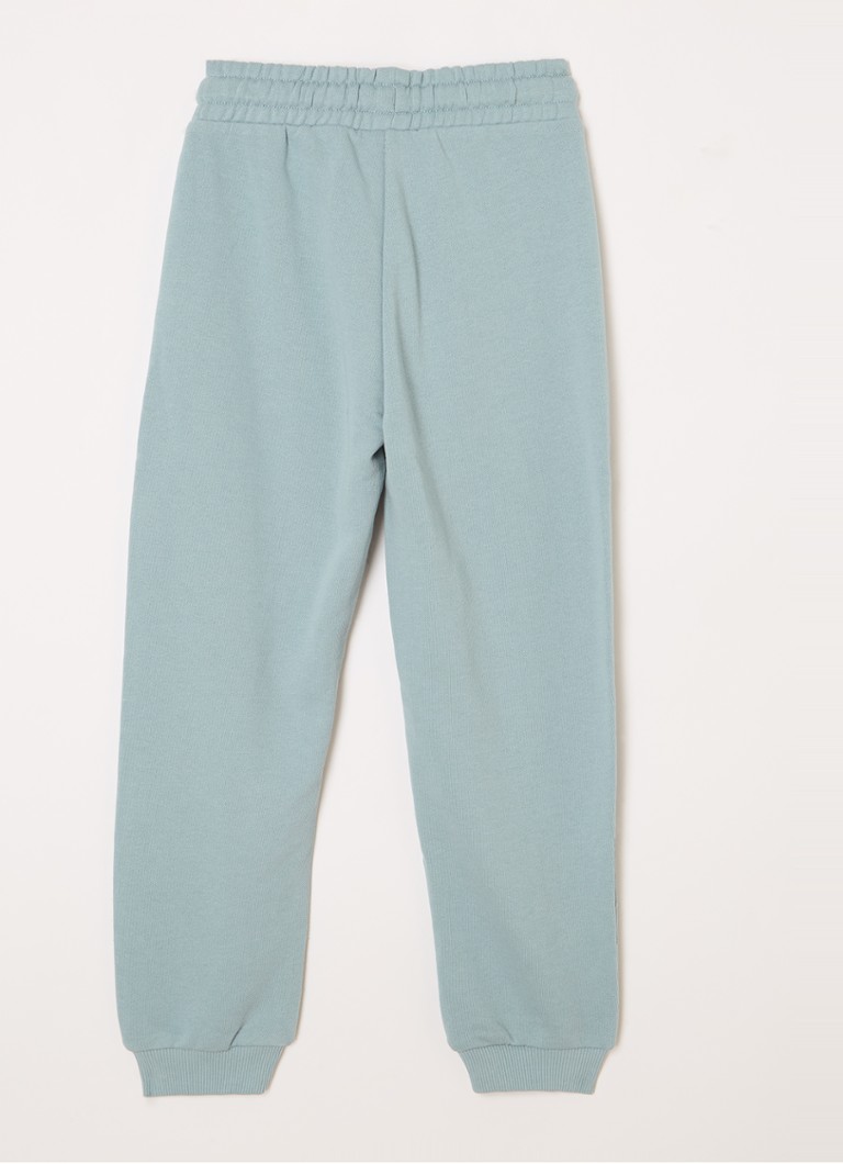 Pantaloni de trening Benetton conici cu logo brodat.