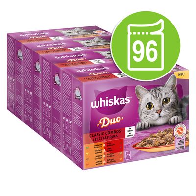 Jumbopack WHISKAS DUO Portionsbeutel 96 x 85 g