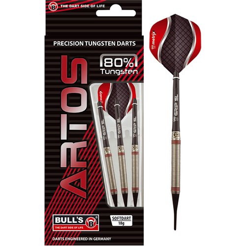 BULL'S DARTPFEIL ARTOS AR3 SOFTDART, RED 80% TUNGSTEN